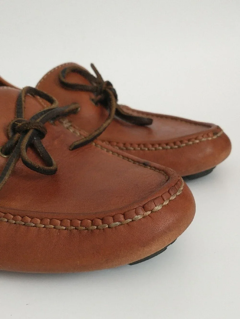 Cole Haan Men's Brown Leather Moccasin Driving Loafers. SIZE 7M